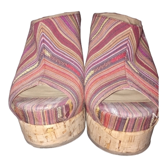 CHINESE Laundry super cute open toed wedges size 8.5 - Picture 2 of 4